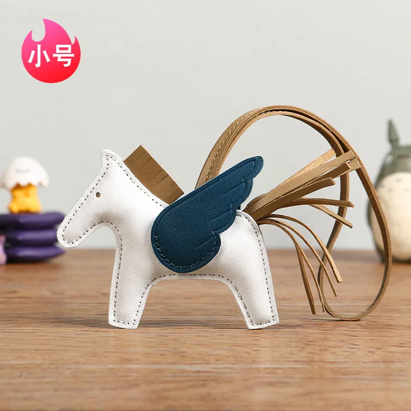 DIMY 2025 Little Pegasus Pendant Bag Pendant Women's Genuine Leather Car Pendant Men's Pony Pendant