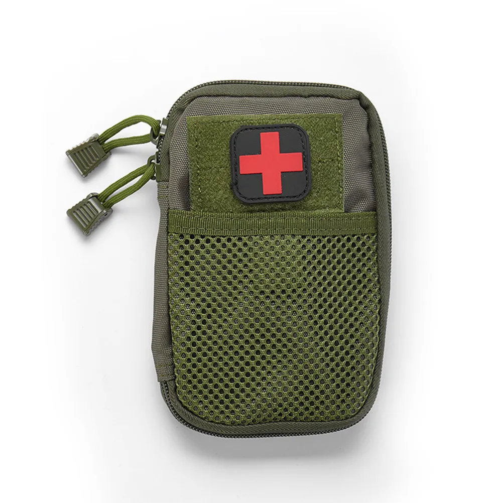 Tactical Bag Army Green Portable Emergency First-Aid Storage Pouch Hanging Rope Lifesaving Outdoor Camping Climbing