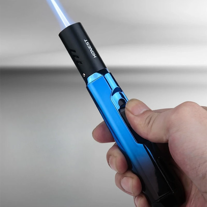 

Direct Blow Spray Gun Windproof Blue Flame Lighter Outdoor Barbecue Kitchen Household Baking Spray Gun Men's Cigarette Lighter