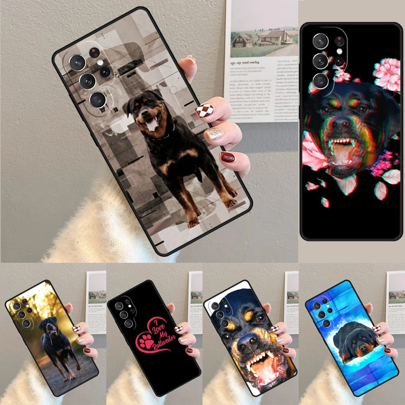 Rottweiler Dog TPU Phone Case For Samsung Galaxy note 10 pro S26 S25 S24 S23 S22 Ultra Plus S21 FE S20 Shockproof Cover