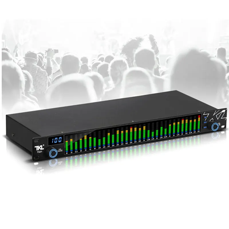 

TKL T531 Noise Reduction Digital Equalizer with Spectrum Display 31 Bands For KTV Stage Performance