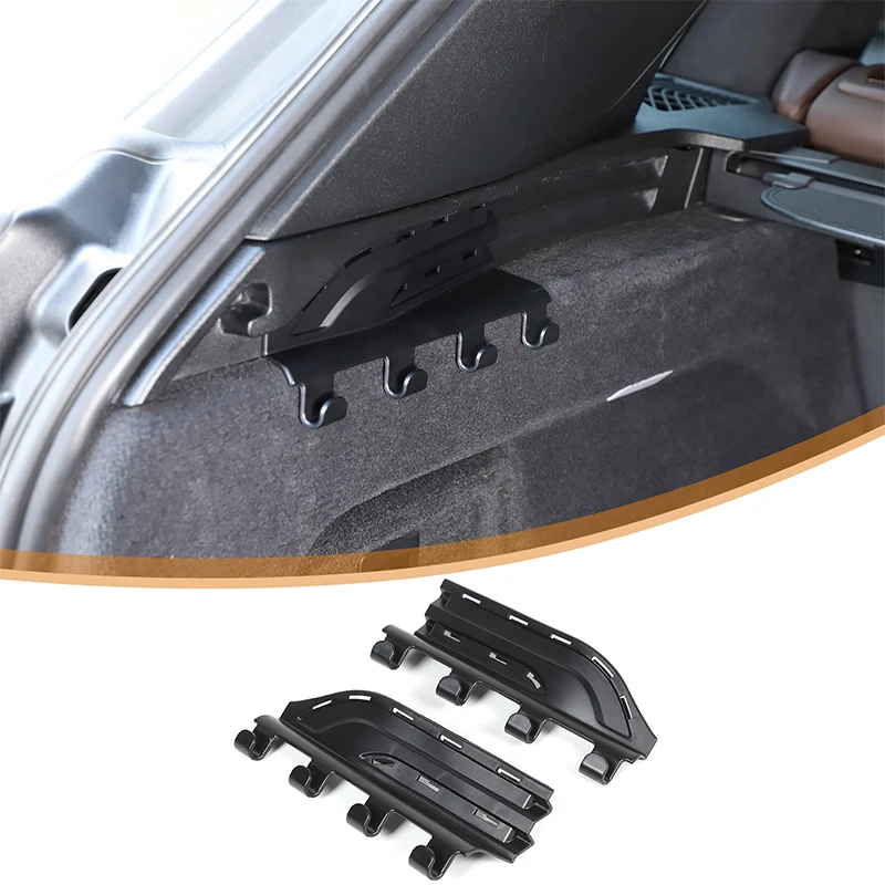 For BMW X5 2019-2024 ABS Car Trunk Sunshade Slot Hooks Clothes Hanger Hook Trim Car Rear Trunk Luggage Security Hook Accessories