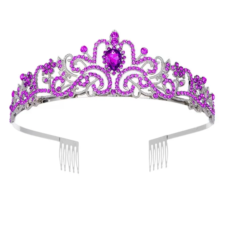 تاج الزفاف من حجر الراين، أغطية رأس على الطراز الغريب، إكسسوار شعر على شكل غابة، مرحلة جديدة أوروبية وأمريكية للسيدات