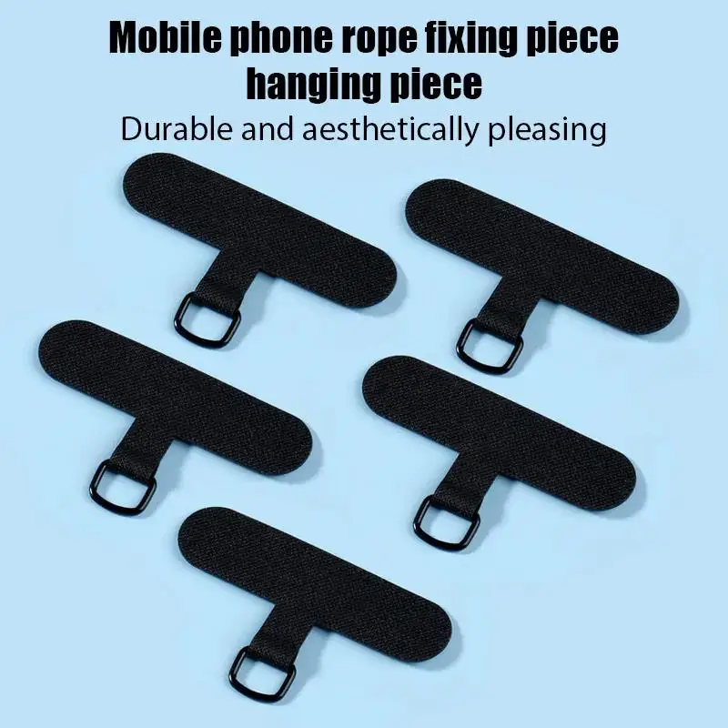 Universal Tpu Mobile Phone Anti-lost Lanyard Card Gasket Nylon Detachable Phone Hanging Cord Strap Patch Tether Pad 10pcs