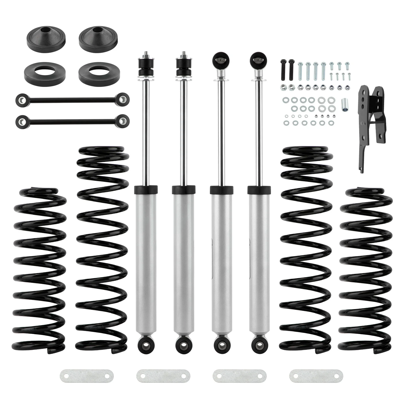 3.25in Lift Kit Shocks For Jeep Wrangler JK 4-Door 2007 2008 2009 2010-2018