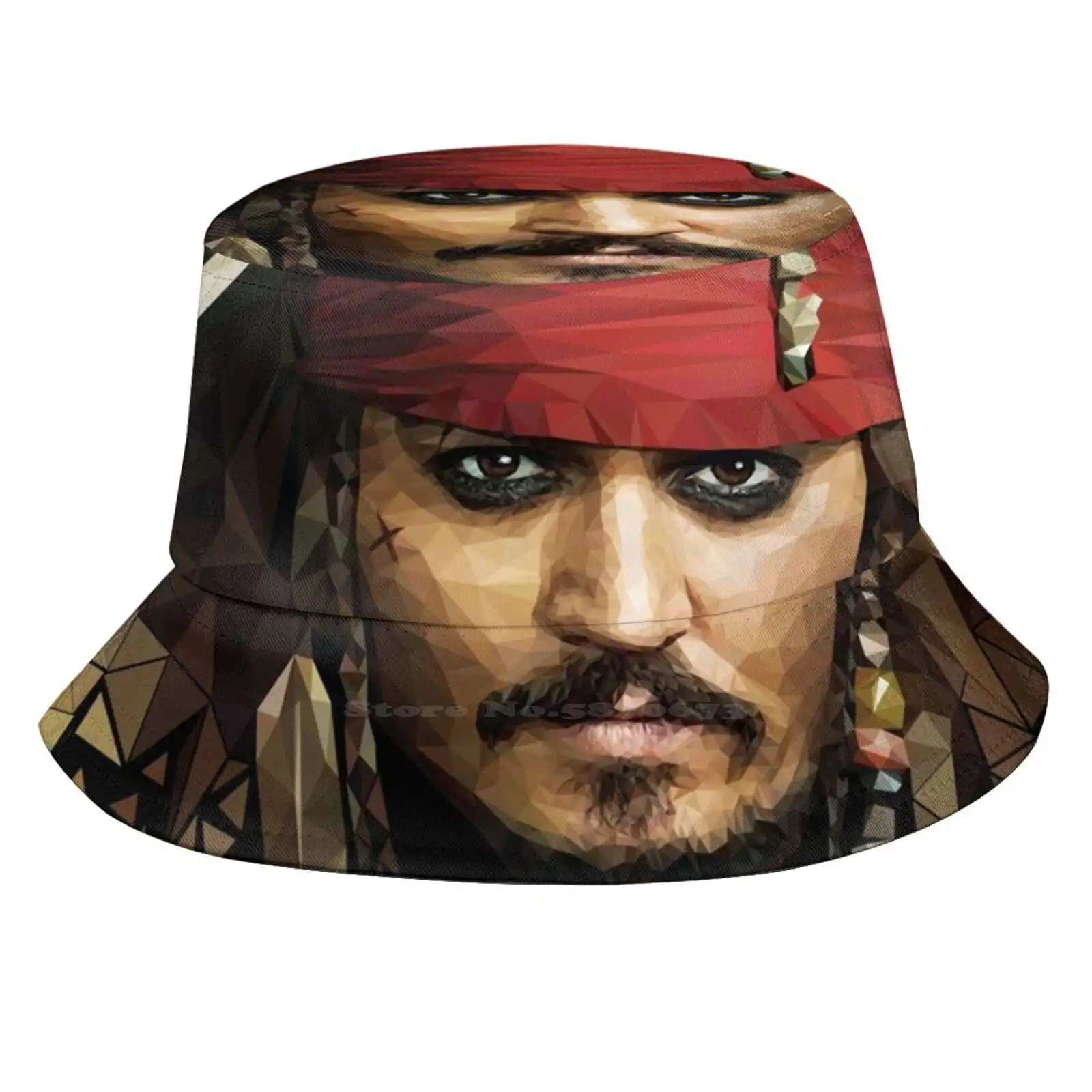 Captain Outdoor Sun Fishing Panama Hats Johnny Depp Captain Low Poly