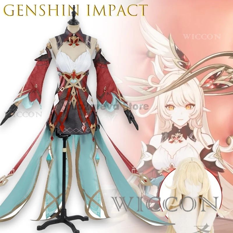 

Anime Cosplay Women AGenshin Impact Witch Alice Cosplay Costume Anime Game Dress Set High Quality Sexy Design Role Play Christma