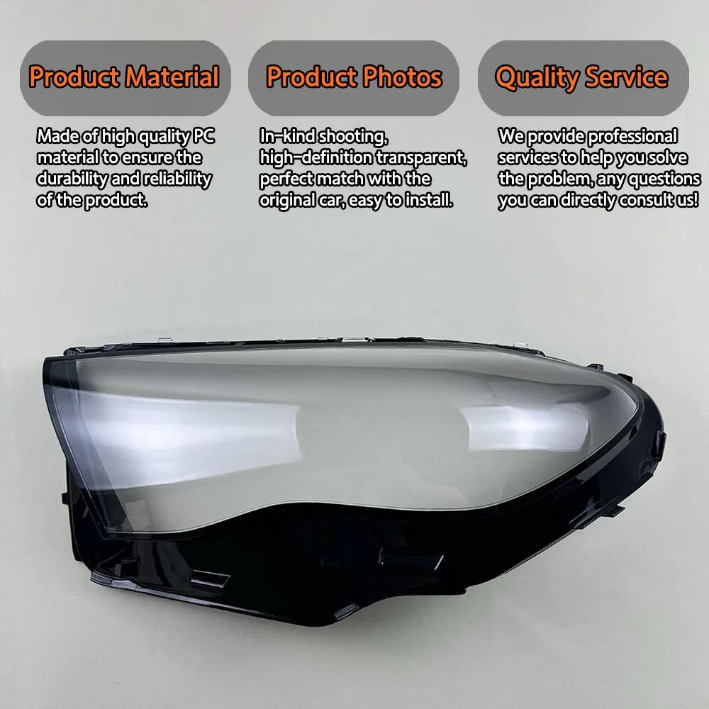 For Benz E-Class W214 2024 Car Front Headlamp Cover Transparent Headlight Shell Lens Replace Original Lampshade Plexiglass