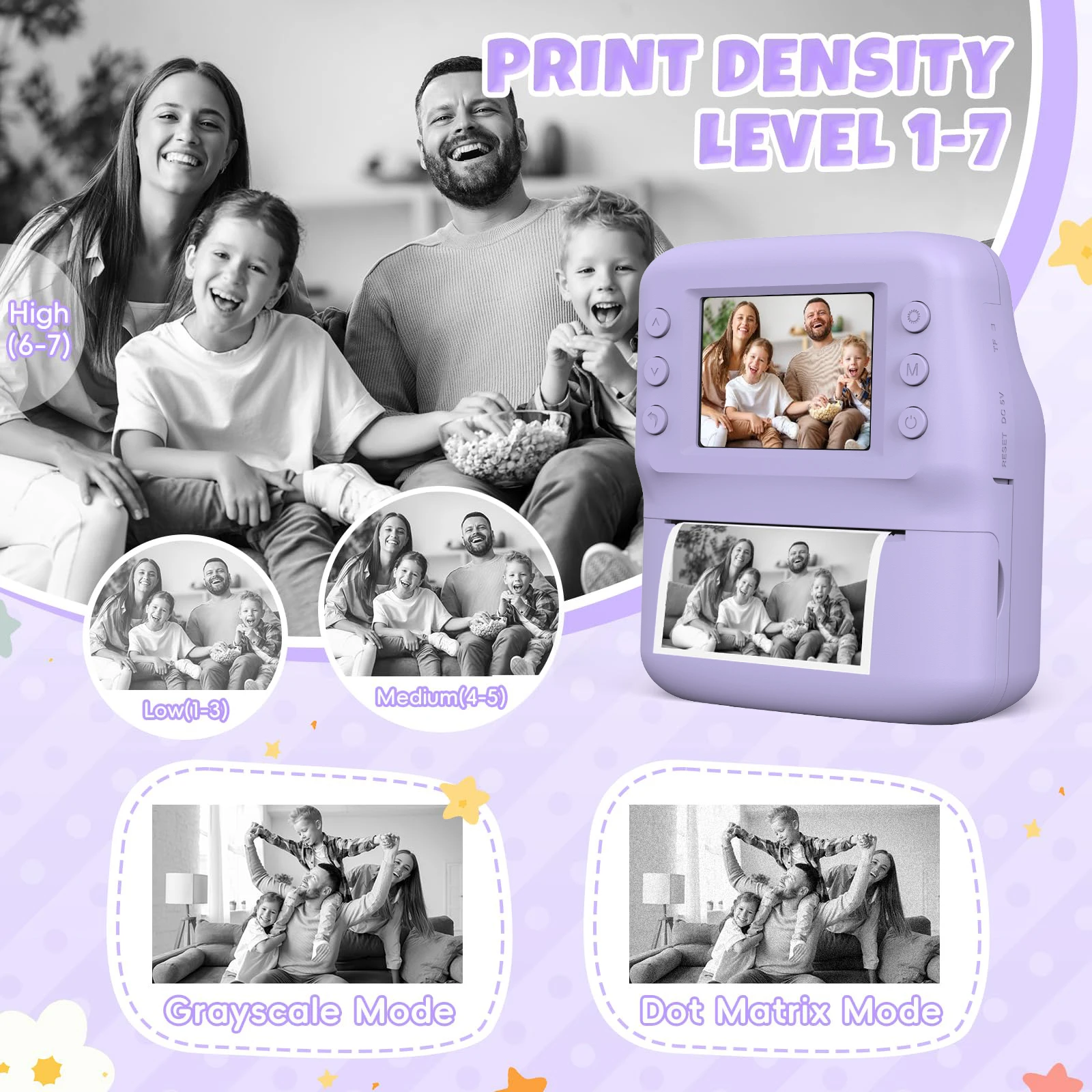 Kindercamera, dubbele camera, 1080P HD, 48MP met video-opname Perfect verjaardagscadeau voor kinderen Ideaal Kerstmis, Halloween of Bir