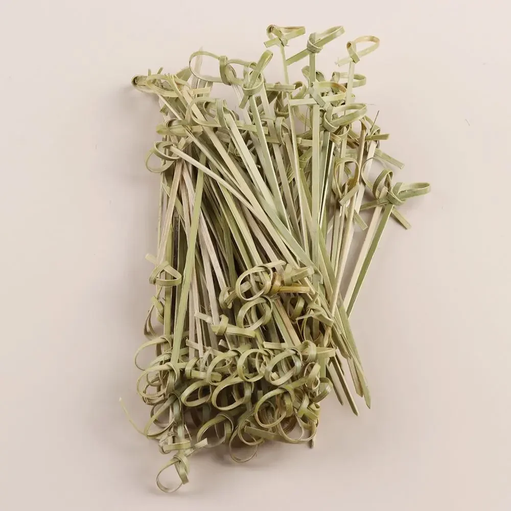 100Pcs Disposable Bamboo Skewer Hawaiian Flamingo Pearl Cocktail Buffet Food Fruit Forks For Wedding Birthday Party Decor