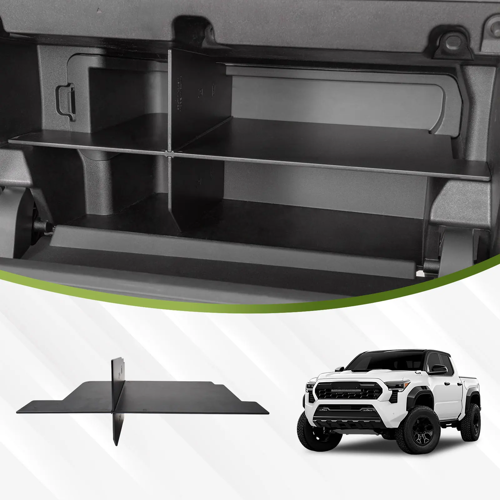 

Glove Box Dividers Organizer Interior Accessories For 2024 2025 Toyota Tacoma (4th Gen Tacoma) Compartment Dividers Insert Tray