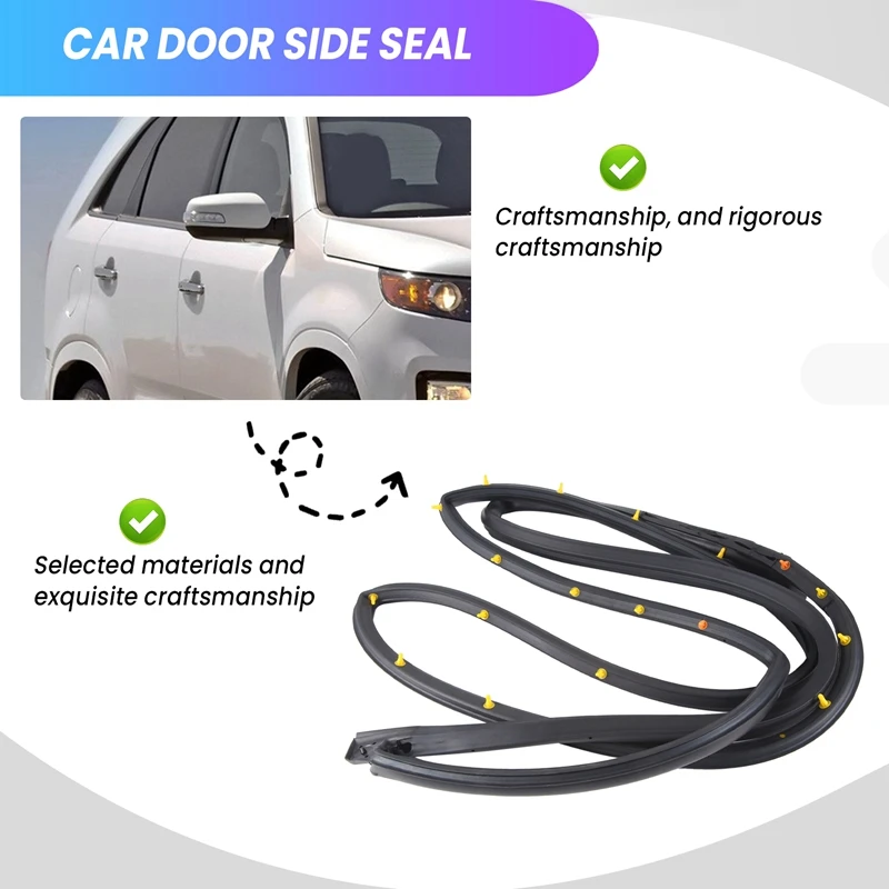 Automobile Door Side Weather Strip Rubber Seal For KIA Sorento 2009-2015 82140-2P000 Sorento Parts