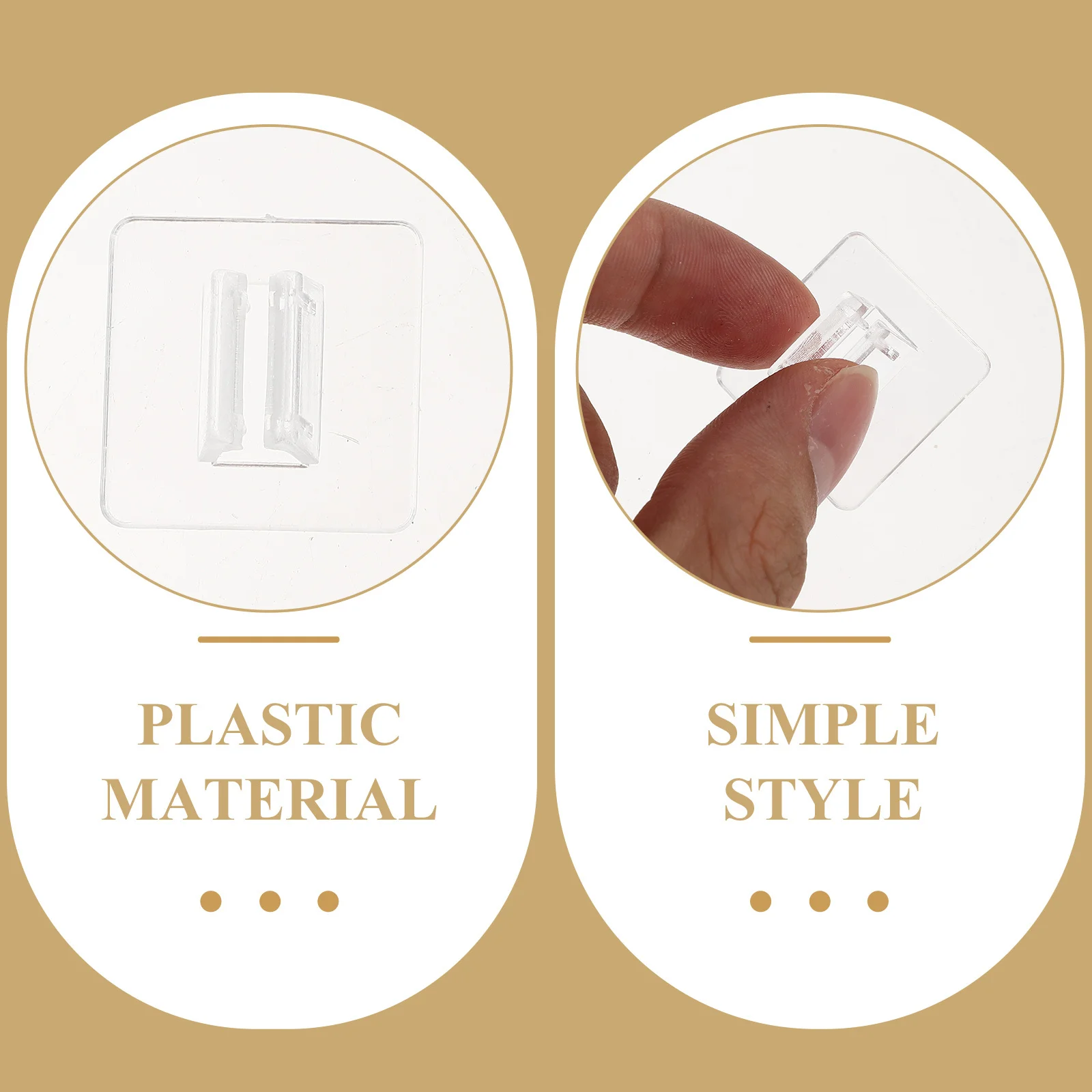 

50Pcs Business Card Stand Plastic Holder Non-Slip Base Organizer Compact Office Desk Display Business Card Stand