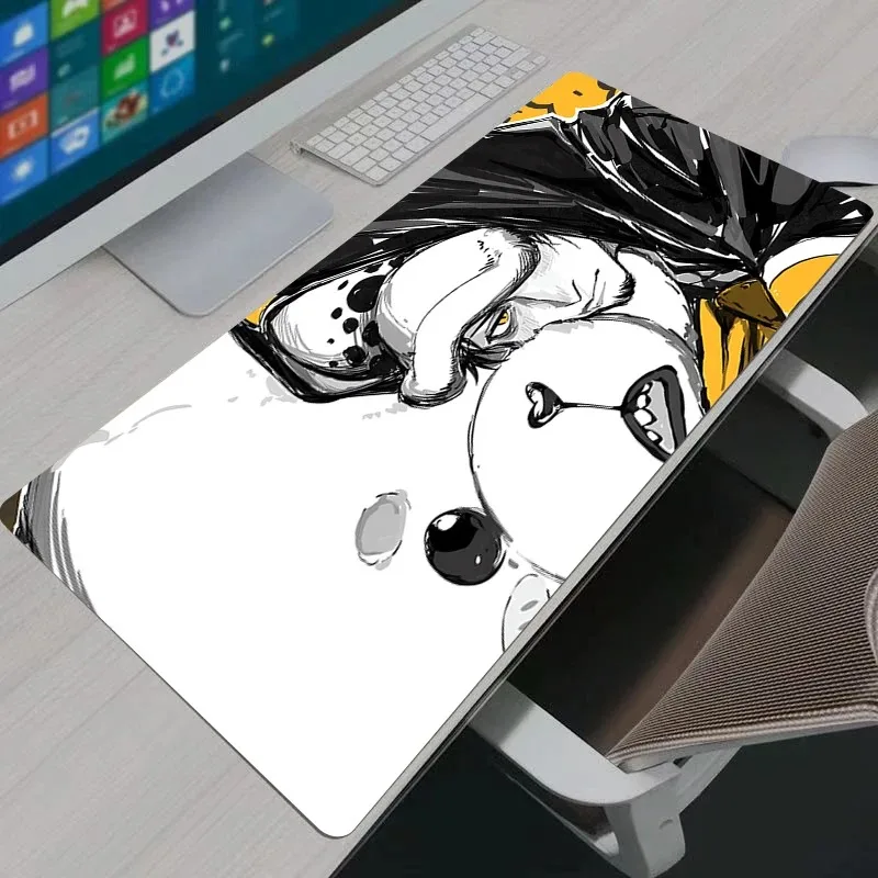 Mauspad, groß, für Gamer, One Piece, Trafalgar Law, Gaming-Zubehör, Geschwindigkeitstastatur, Gummi-Schlosskante, Schreibtischunterlage, Laptop-Mauspad