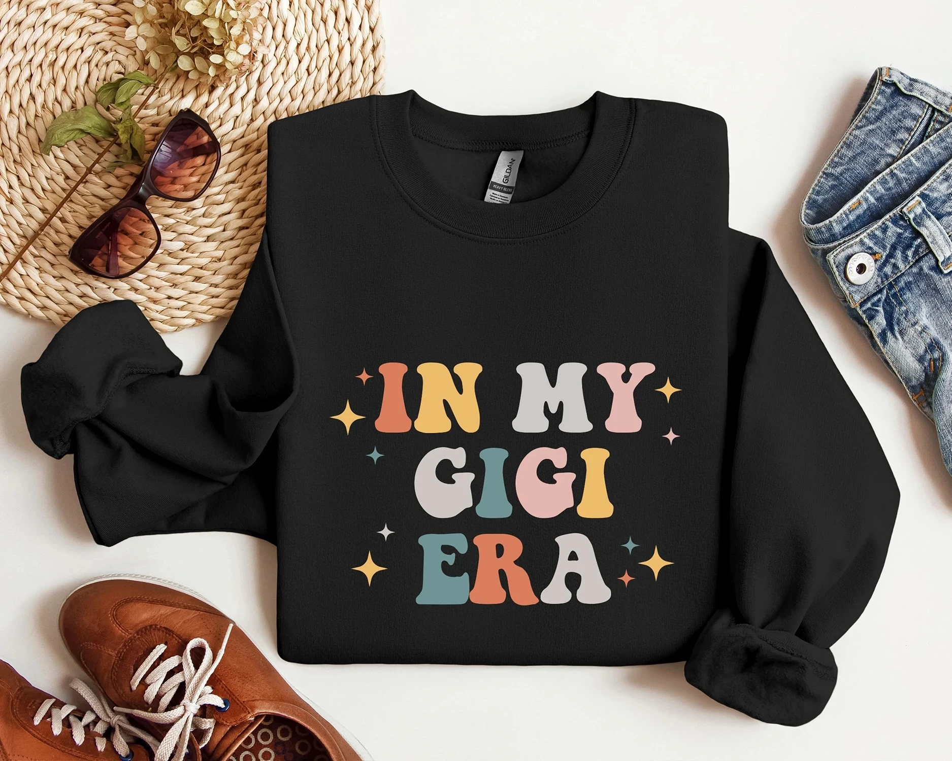 In My Gigi Era Slogan Women Sweatshirt New Popular Summer Party All Match Female Clothes Hot Sale Trend Outdoor Comfort Tops