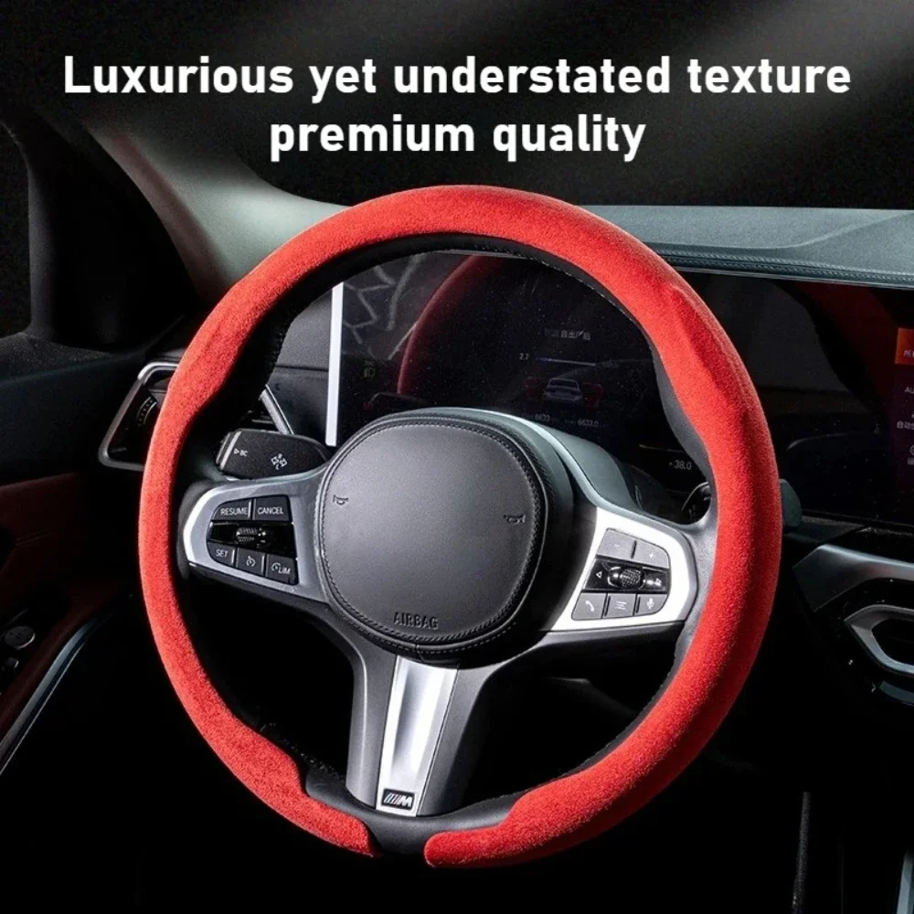 

Anti-slip car interior steering wheel cover, suitable for BMW M sports edition,G30, G02, X5, F40, F41, G82, M4 models.