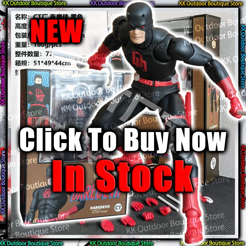 En stock, figurines Ct Toys Daredevil Black 999 Red Mafex 223, version bande dessinée, figurine d'action d'anime, figurine, modèle, cadeau, jouets pour enfants