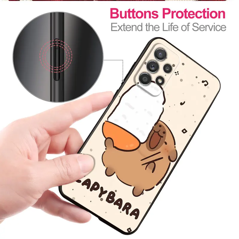 Capybara Cute Phone Case for Samsung Galaxy Note 20 Ultra 9 10 Plus S10 S9 S8 Plus S7 TPU Silicone Cover