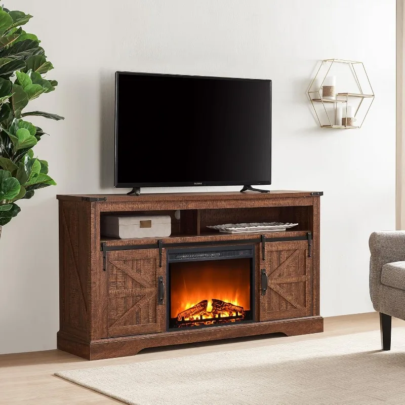 Fireplace TV Stand for 65+ Inch TV, 33