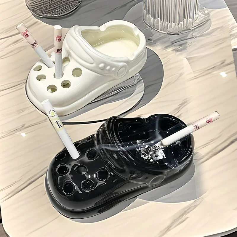 

Керамическая сетка для пепельницы, красные крокодилы, дымовая чашка, офис, дом, гостиная, пепельница, милая пепельница