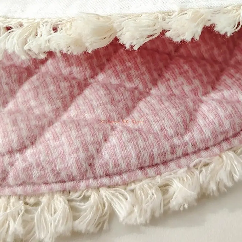 96GC مرايل قطنية أساسية للأطفال مرايل متعددة الأنماط للحفاظ على الملابس نظيفة وجافة