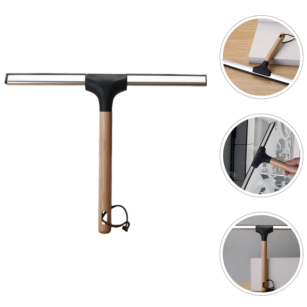 

Wooden Handle Glass Wiper Mirrors Shower Squeegee Squeegees for Showers Wall Cleaner Door Window
