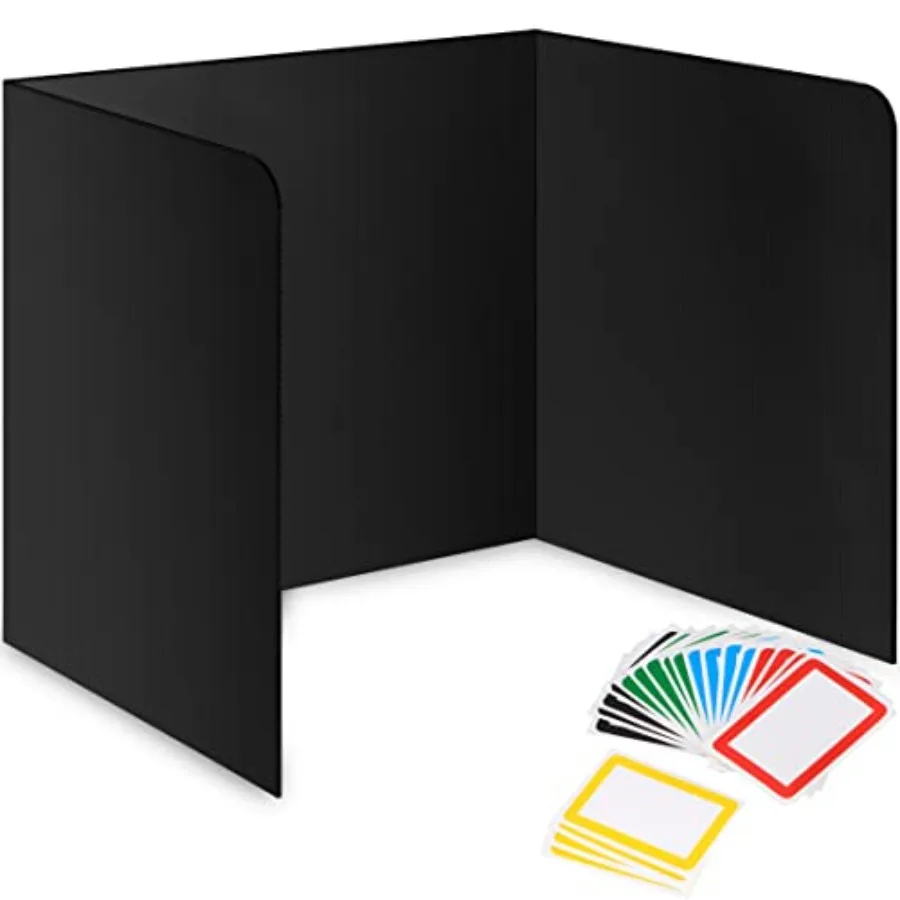 

Pack Desk Dividers for Students - Durable and Waterproof Plastic Study Carrel Divider, Classroom Folders Teacher Supplies, Easy