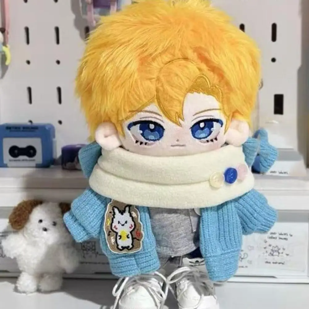 플레이 하우스 스타일 20cm 면 인형 옷 세트 만화 티셔츠 면 인형 옷 패션 창의적인 플러시 인형 옷