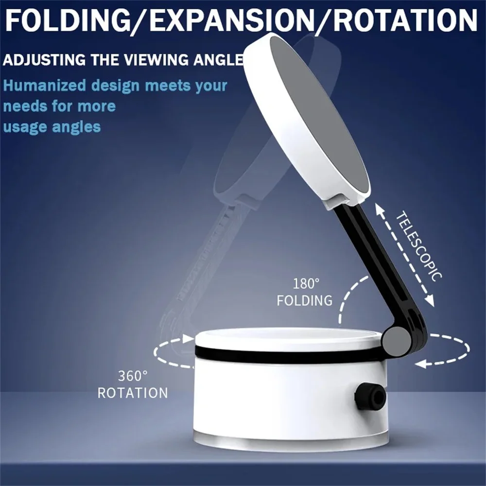 360 Degree Rotation Magnetic Vacuum Suction Phone Holder Strong Magnetic Adsorption Bracket Universal Smartphone Phone Holder