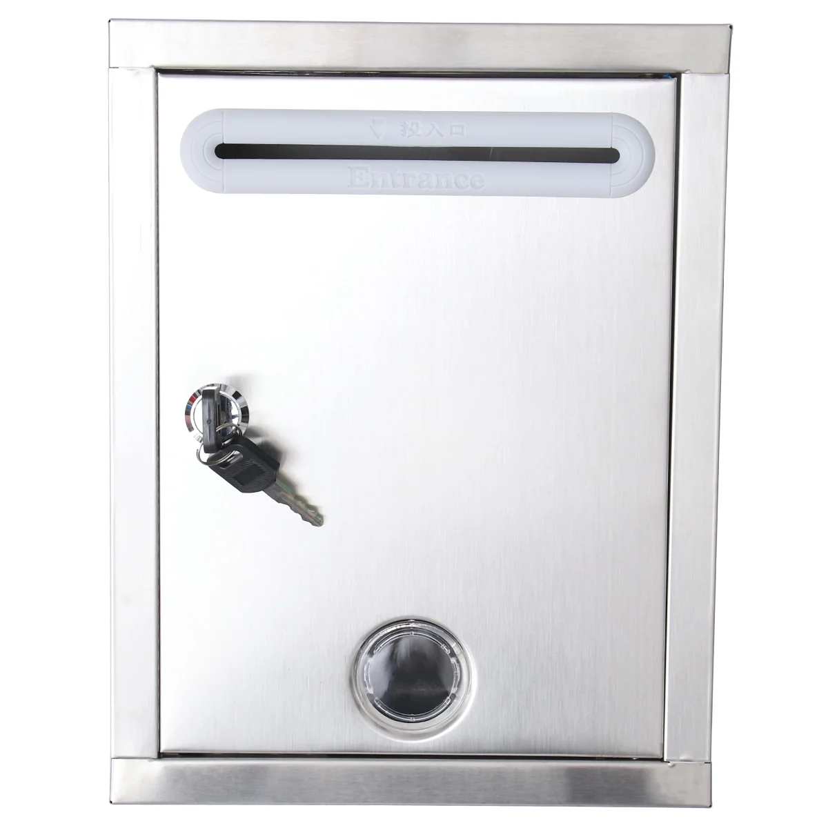 Small Suggestion Mailbox Stainless Steel Complaint Suggestion Box for Company Stainless Steel Mailbox