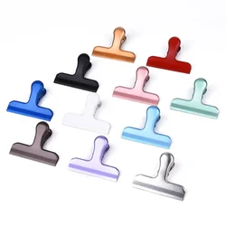 Vintage Farbe Metall Breite Papier Clips Binder Clip Planer Clips Travel Journal ZubehĂśr BĂźro Schreibtisch Veranstalter Clamp Schreibwaren