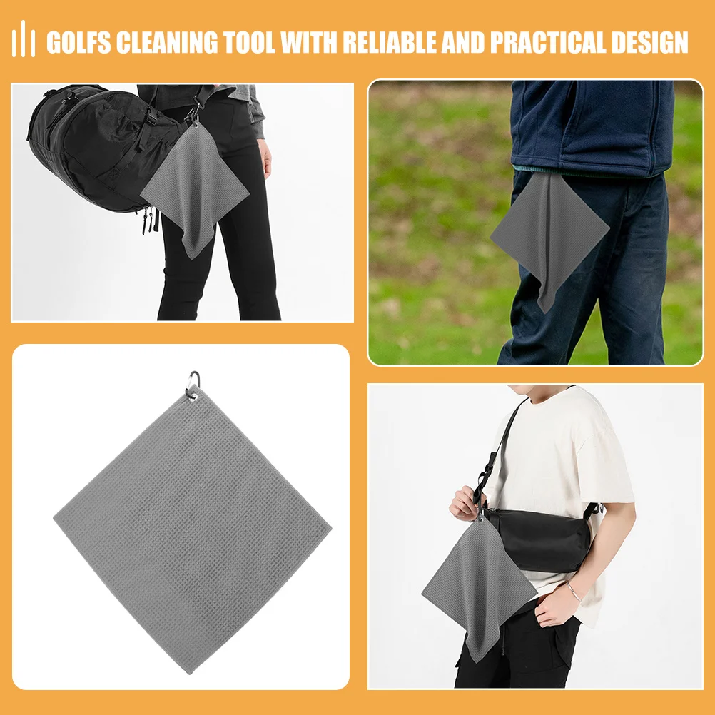 

3 Pcs Breathable Sports Towel Golf Cleaning Fiber Golfing Balls Accessory