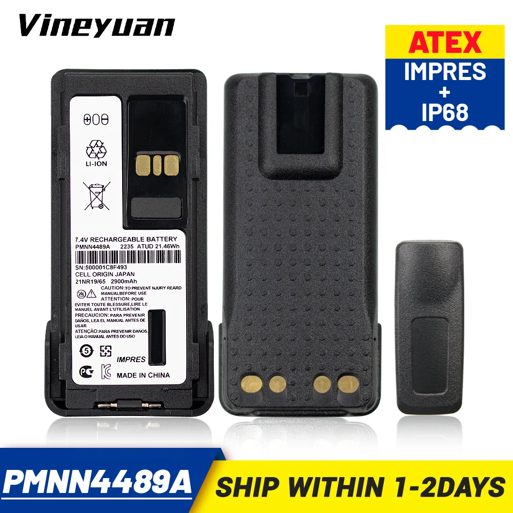 PMNN4489A IMPRES ATEX Battery For Motorola GP328D+ GP338D+ P8668I APX900 DGP5050E DGP5550E DGP8050E DGP8550E DP4801E XIRP8600I