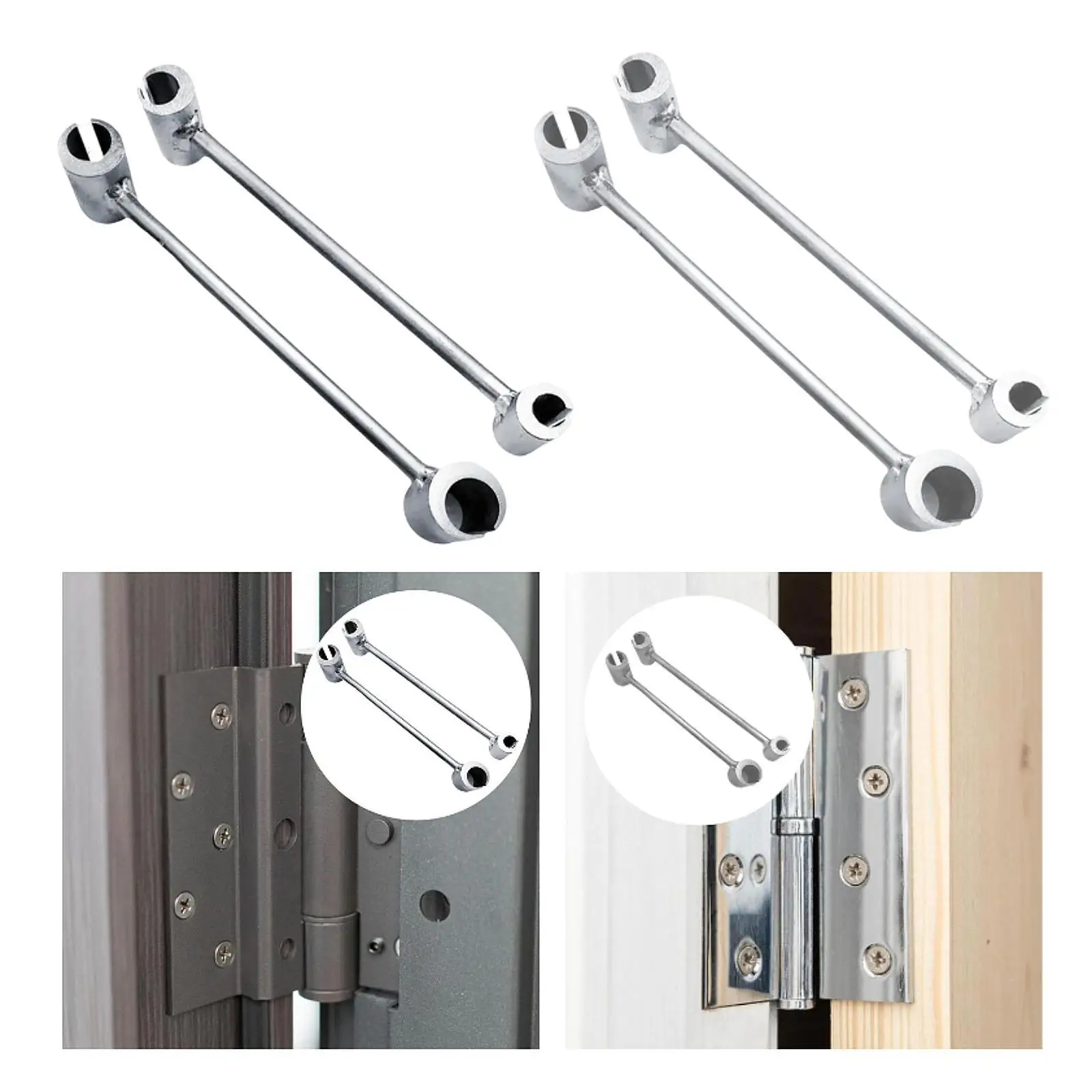 2Pcs Door Hinge Adjustment Tool Easy to Use High Performance Adjustable Wrenches