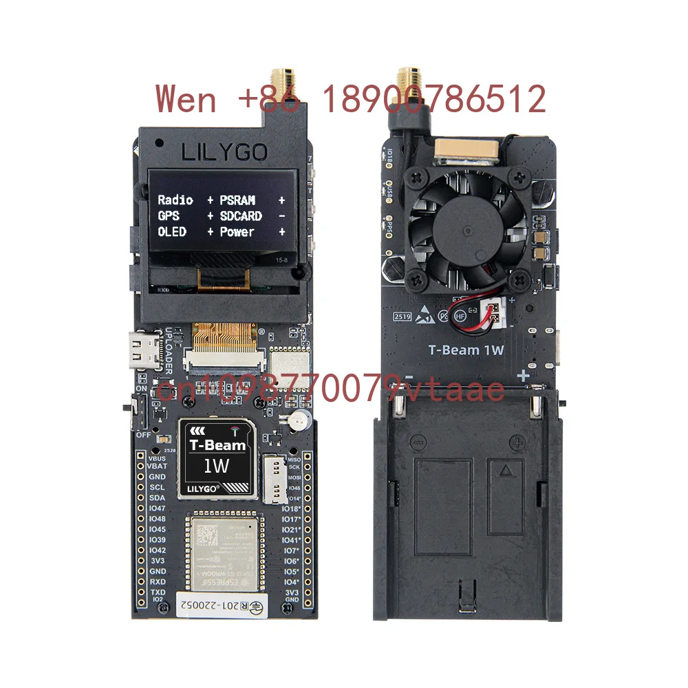 LILYGO T-BEAM 1W 830~945Mhz ESP32-S3 무선 RF 모듈 SX1262 저전력 LoRa 모듈 개발 보드 1.3인치 OLED GPS SD 카드 포함