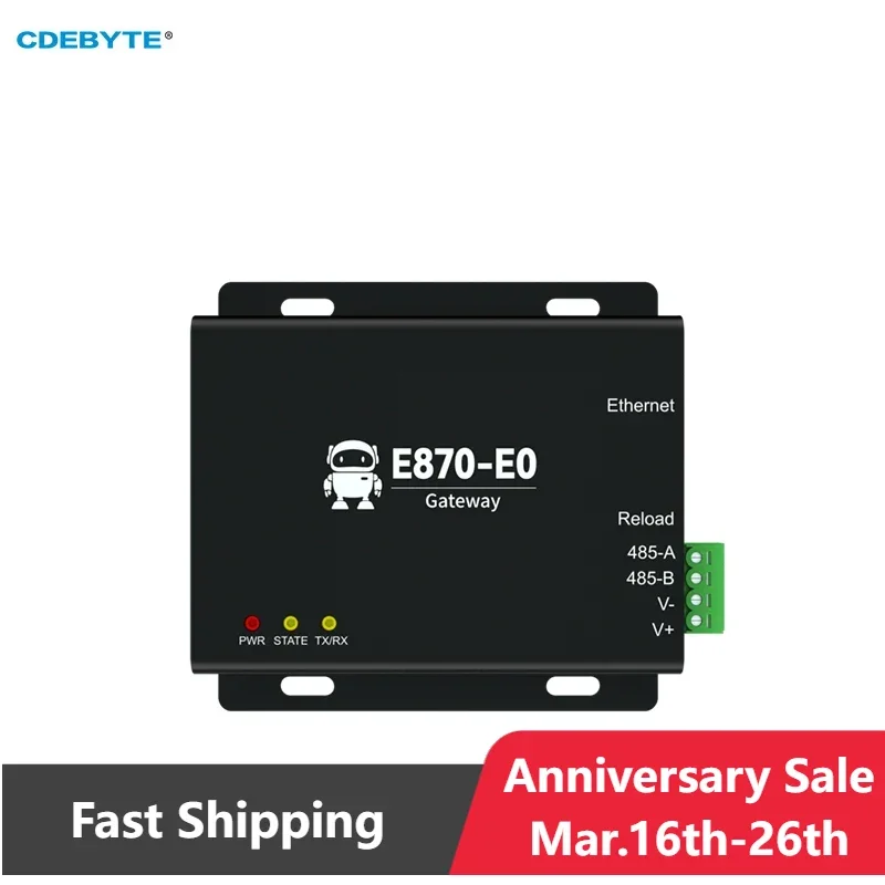 Edge Acquisition Gateway CDEBYTE E870-E0 Switching Analog Acquisition Ethernet IoT Cloud IO/DTU EBYTE Cloud TCP/UDP/MQTT