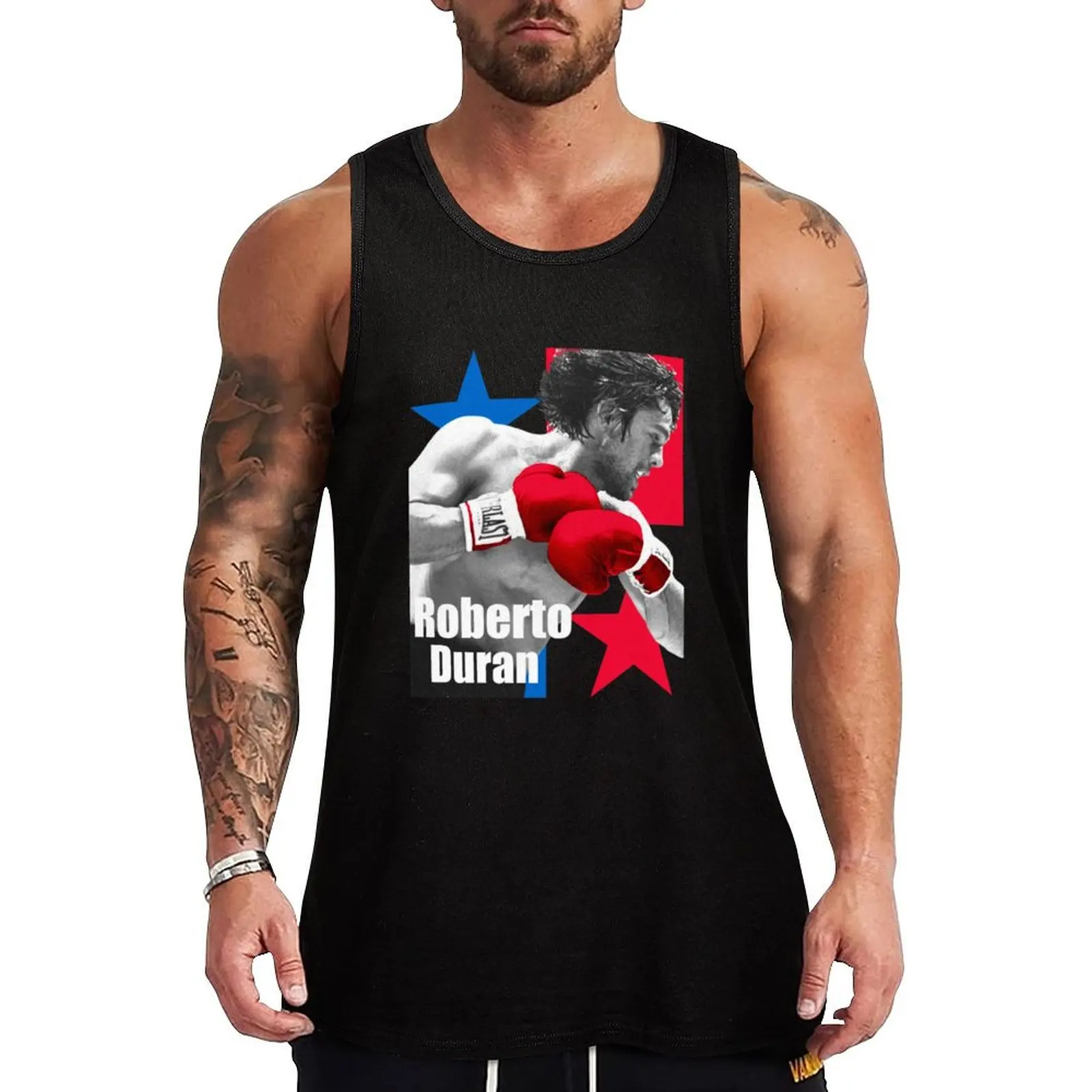 Camiseta sin mangas informal de verano con diseño de Roberto Durán, corte holgado