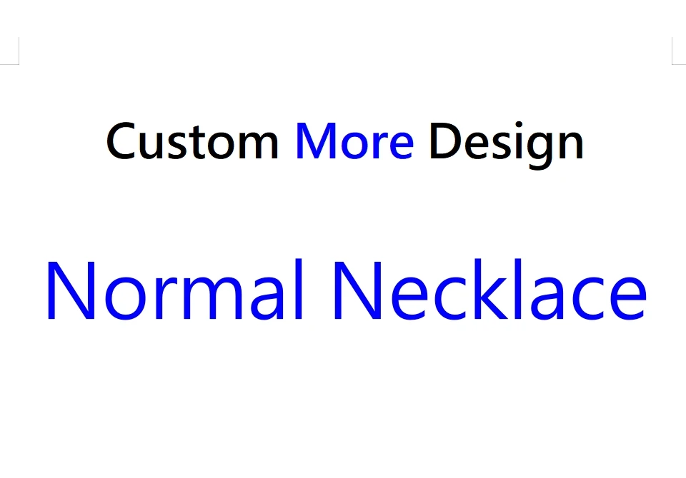 DOREMI More Designs Custom Normal Necklace