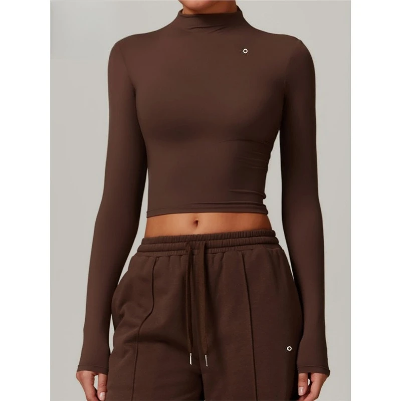 

Women's Long Sleeve Turtleneck Bodysuit. Sculpts & Slims Your Figure. Versatile Seamless Top for Workout, Fashionable Streetwear