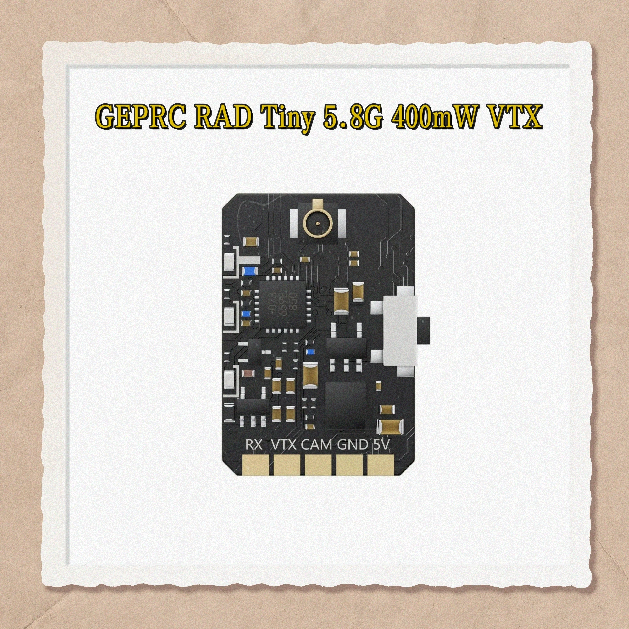 

GEPRC RAD Tiny 5.8G 400mW VTX Stable Signal Suitable for Medium-And Short-Range Flight Drones Accessories