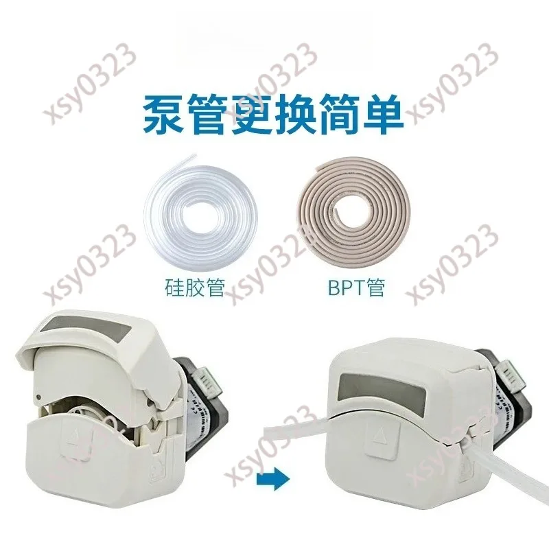 

12V Mini Peristaltic Pump Self-Priming Circulating Water Pump Stepper Motor Dosing Pump with Pump Head for Lab Equipment