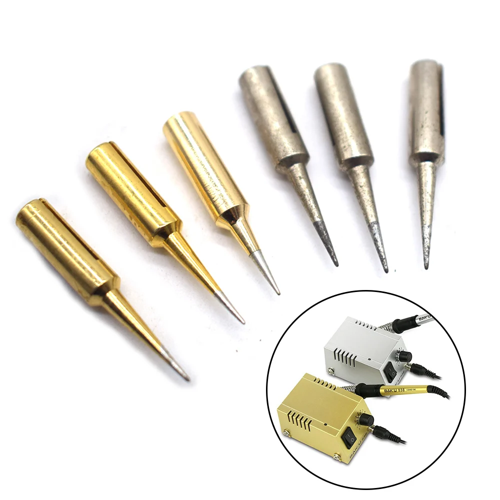 3PCS Welding Tip for Protable BK-938 Soldering Station BAKU-938 15w 220V/110V for Wax Welding Watch Phone Repair Equipment