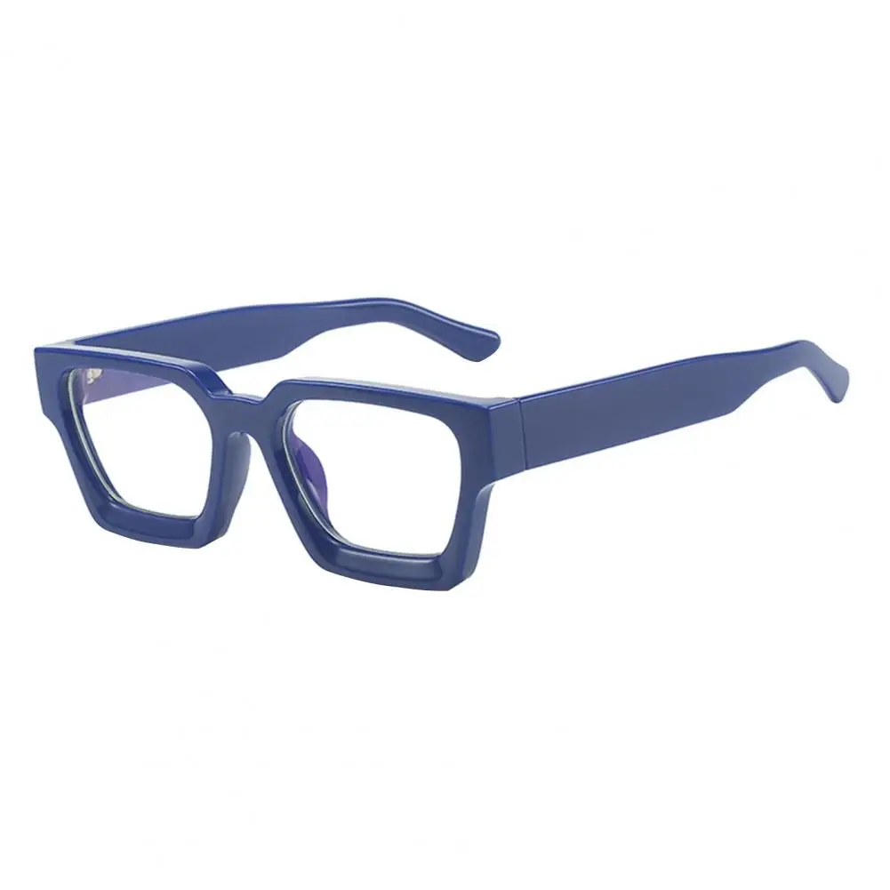 

1 Pair Retro Style Glasses Blue Light Blocking Square Frame Glasses UV Protection Flat-Light Mirrors Eyewear Vacation Accessory
