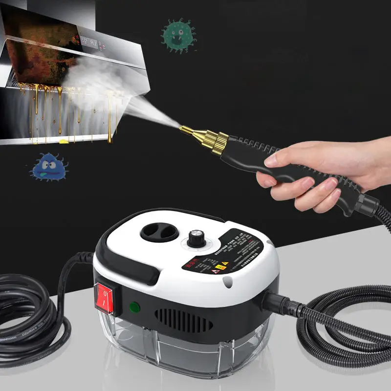 

2.5KW 3Bar High Pressure Steam Cleaner Automatic High Temperature Steam Spray Gun Acid resistance Rapid Heating Motor Cleaner US