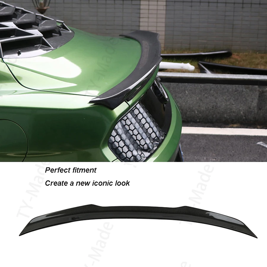 New Real Carbon Fiber Material Rear Trunk Spoiler Wing For Ford for Mustang 2015-2020 Auto Racing Car Styling Tail Lip Wing