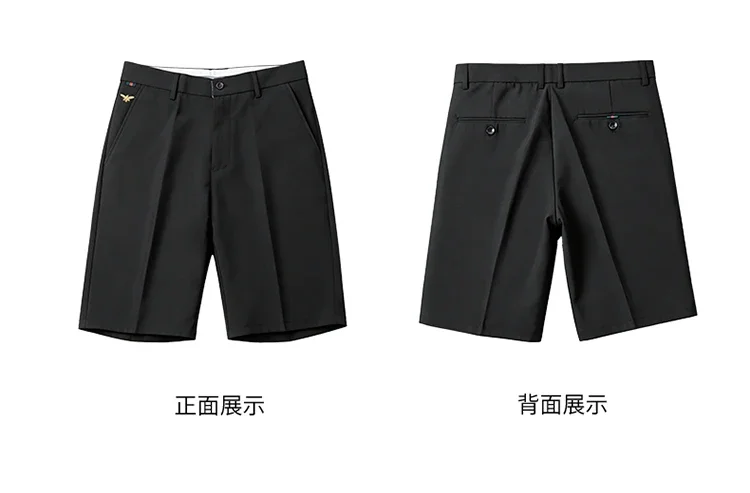Marken-Formelle Shorts für Herren Koreanische Business-Shorts Lässige Chino-Shorts Herren Büro-Hosen Coole Atmungsaktive Sommer-Arbeitskleidung – Detail 9