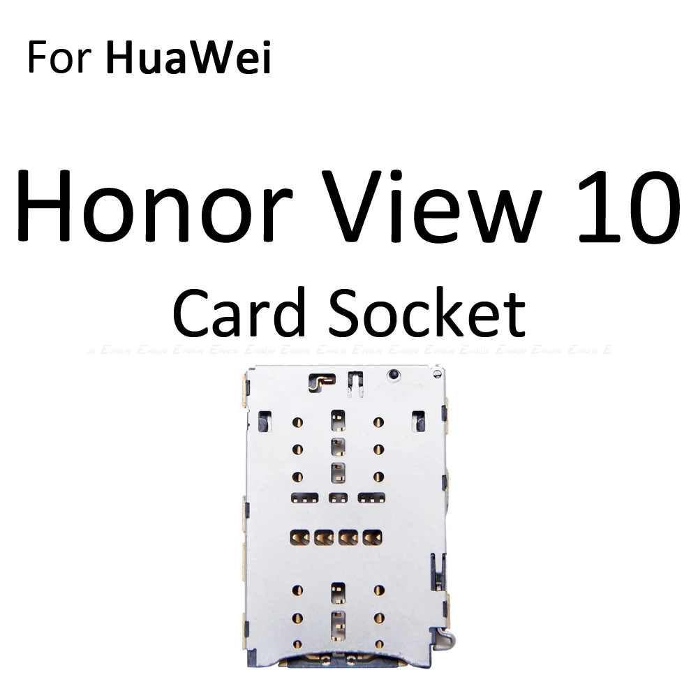 Sim Card Socket Slot Tray Reader Holder Connector Micro SD Adapter Container For HuaWei Honor View 10 Lite 10i