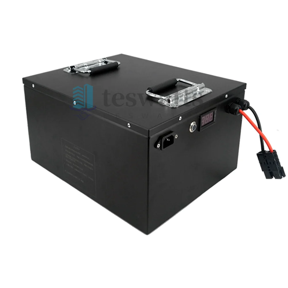 60V 100Ah Li ion Lithium Battery Built-in BMS for 5000W 7000W Electric Tricycle Golf Cart+ Charger