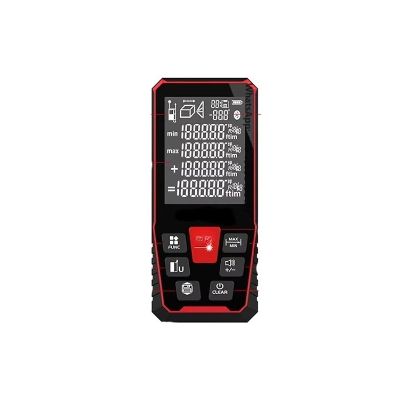 أداة قياس محمولة أداة قياس المسافة بالليزر أداة بناء جهاز تحديد المدى بالليزر 120 متر