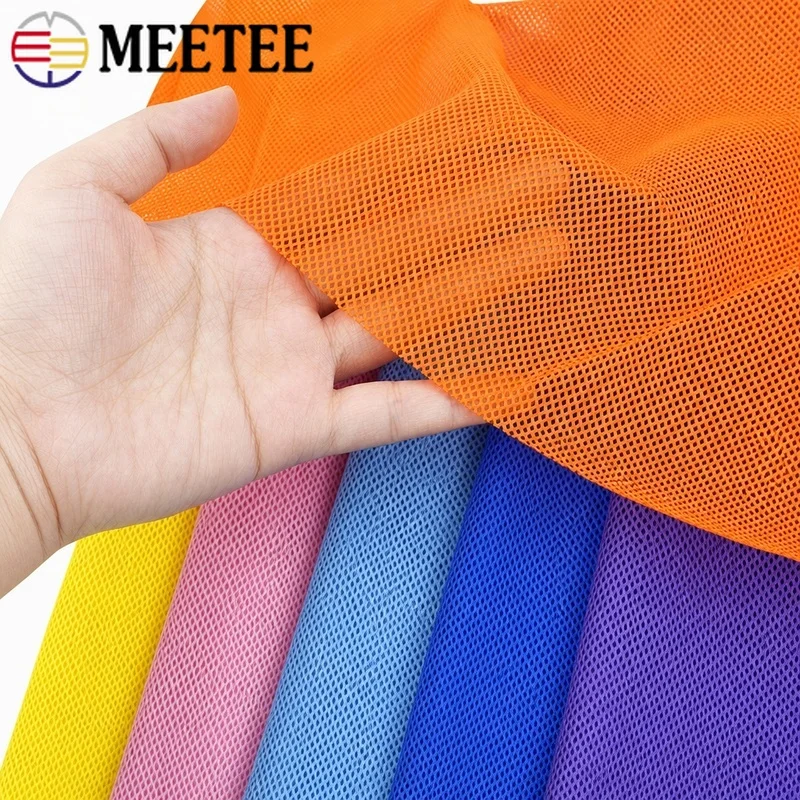 50/100/150*155cm Breathable Mesh Fabric Net Cloth T-shirt Sportswear Low-stretch Fabrics Mosquito Curtain DIY Sewing Accessories